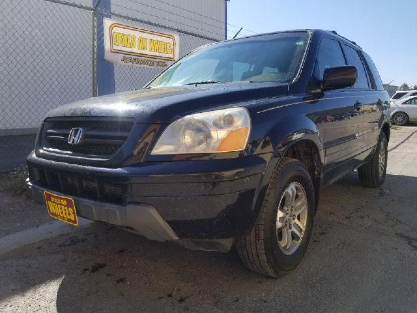 2005 Nighthawk Black Pearl Honda Pilot EX (2HKYF18425H) with an 3.5L V6 SOHC 24V engine, 5-Speed Automatic transmission, located at 1800 West Broadway, Missoula, 59808, (406) 543-1986, 46.881348, -114.023628 - Photo#0