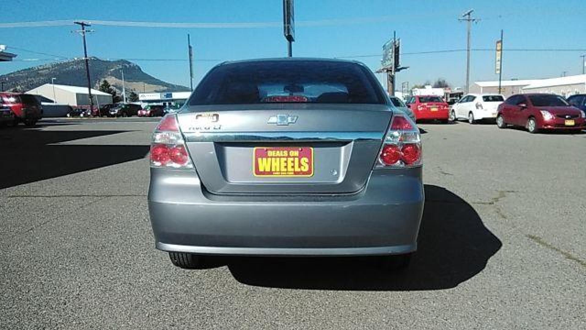 2007 Medium Gray Metallic Chevrolet Aveo LT 4-Door (KL1TG56647B) with an 2.2L L4 DOHC 16V engine, located at 1821 N Montana Ave., Helena, MT, 59601, (406) 422-1031, 0.000000, 0.000000 - Photo#5