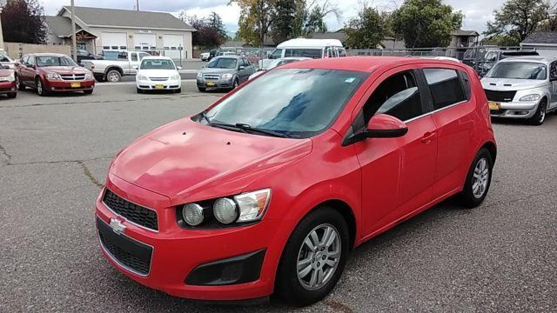 2014 Chevrolet Sonic LT Auto 5-Door (1G1JC6SH6E4) with an 1.8L L4 DOHC 24V engine, 6-Speed Automatic transmission, located at 1821 N Montana Ave., Helena, MT, 59601, (406) 422-1031, 0.000000, 0.000000 - Photo#0