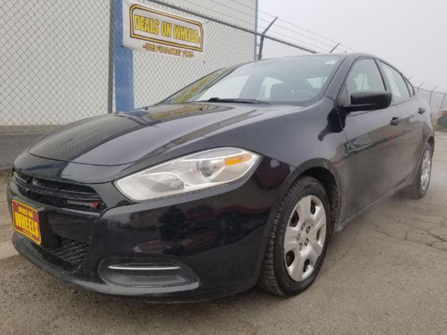 2016 Black Dodge Dart SE (1C3CDFAA7GD) with an 2.0L L4 DOHC 16V TUR engine, located at 601 E. Idaho St., Kalispell, MT, 59901, 0.000000, 0.000000 - Photo#0