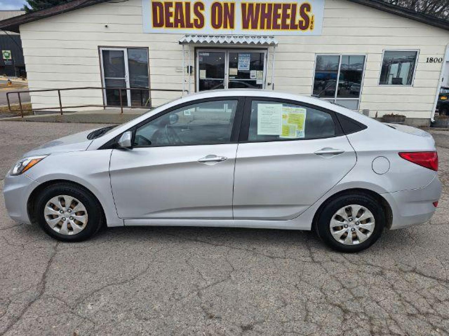 2016 Hyundai Accent SE 4-Door 6A (KMHCT4AEXGU) with an 1.6L L4 DOHC 16V engine, 6-Speed Automatic transmission, located at 1800 West Broadway, Missoula, 59808, (406) 543-1986, 46.881348, -114.023628 - Photo#2